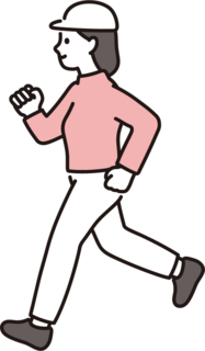 ジョギングをする女性