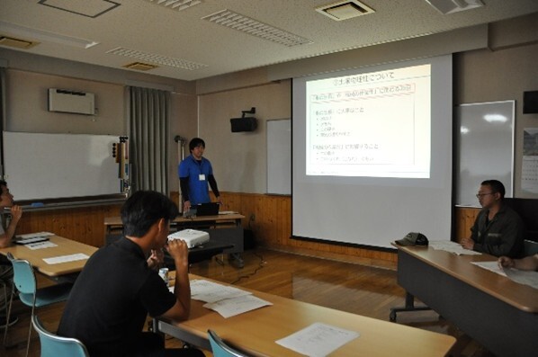 土壌についての講義の様子