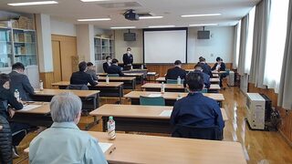 写真1 中村支所長からの挨拶で開会