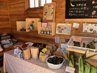 こちらの直売所は、野菜などが手に取りやすいように配置されています