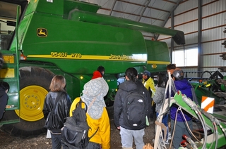 写真3 現地研修「大型機械使用心得」